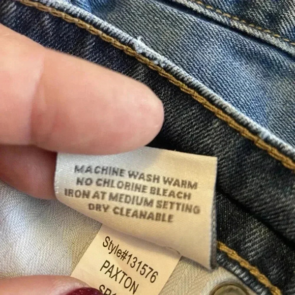 Henry & Belle Paxton Jeans Women's Size 32 Blue Mid Rise Med Wash Whisker Faded - Picture 8 of 11